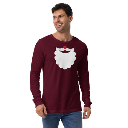 Santa Beard Men's Long Sleeve T-Shirt