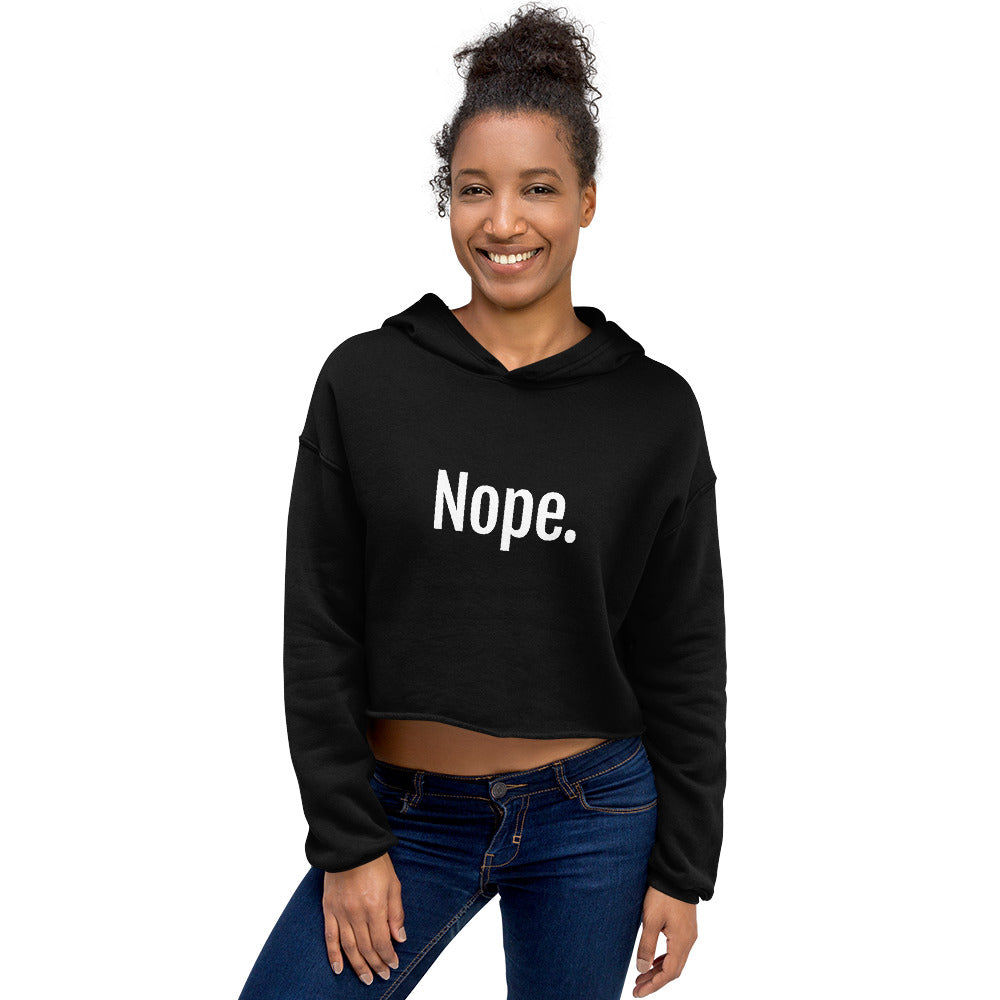 Nope Women's Crop Hoodie