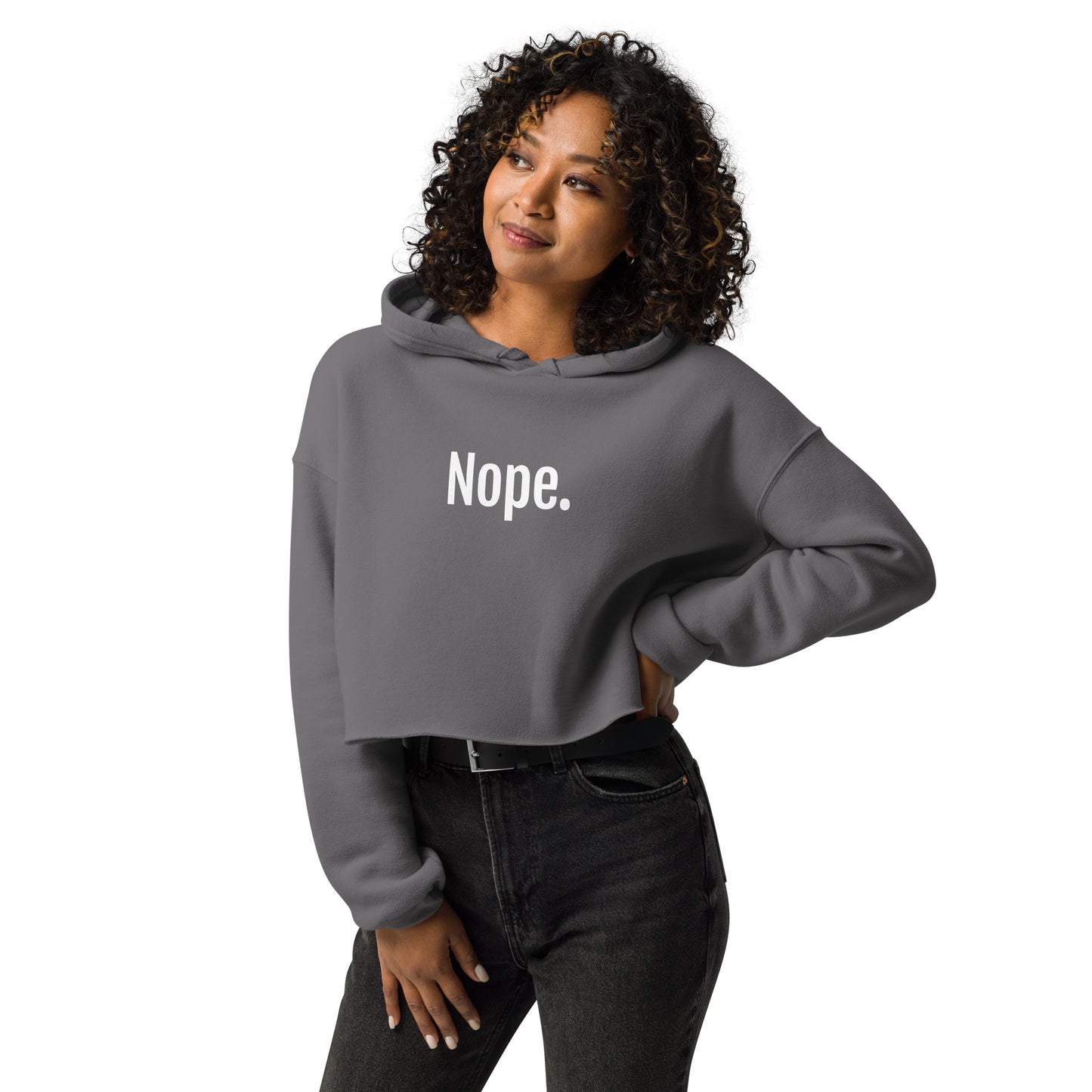 Nope Women's Crop Hoodie