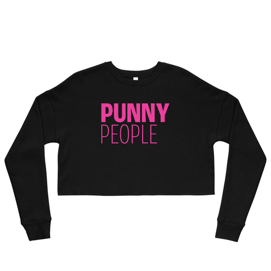 Punny People Logo Women's Crop Sweatshirt