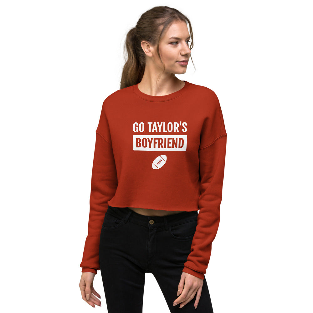 Go Taylor's Boyfriend Women's Crop Sweatshirt