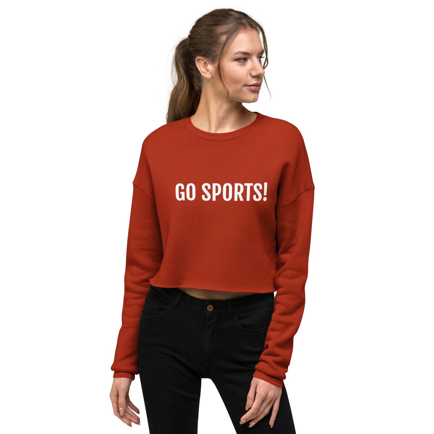 Go Sports! Women's Crop Sweatshirt