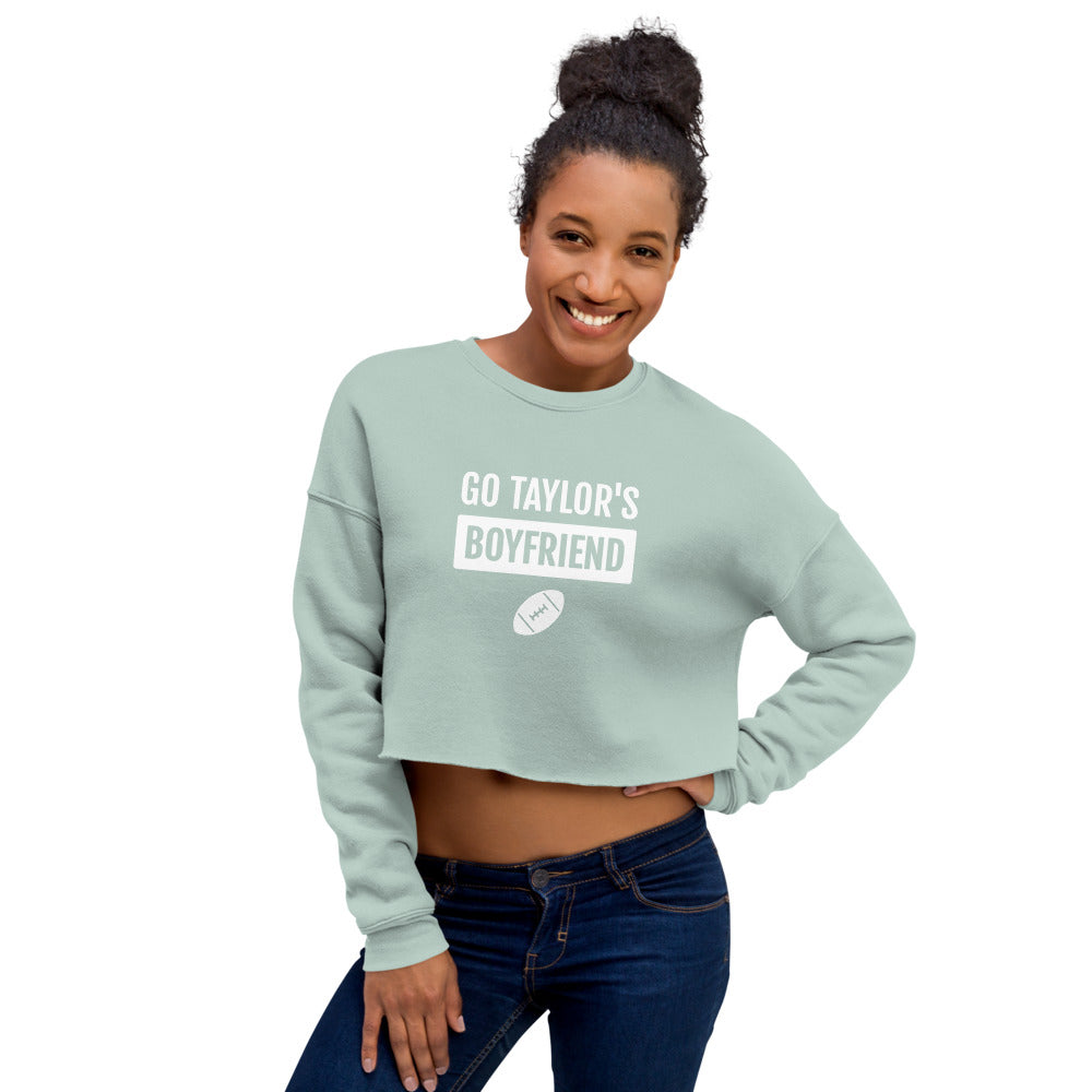 Go Taylor's Boyfriend Women's Crop Sweatshirt